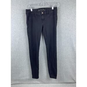 American‎ Eagle Jegging Women's 6 Black Mid Rise Jeans